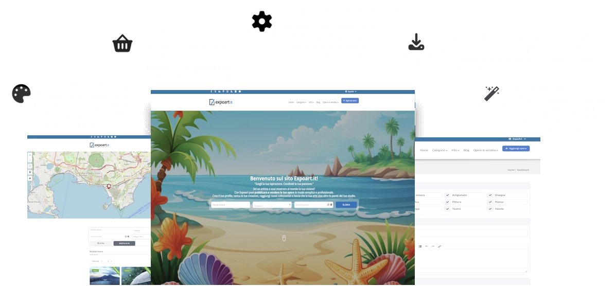 Landing page expoart.it
